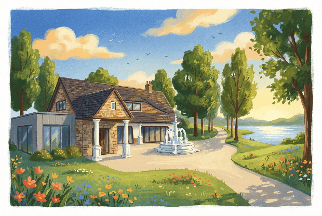 Illustration of the Every Sensation Children Services building