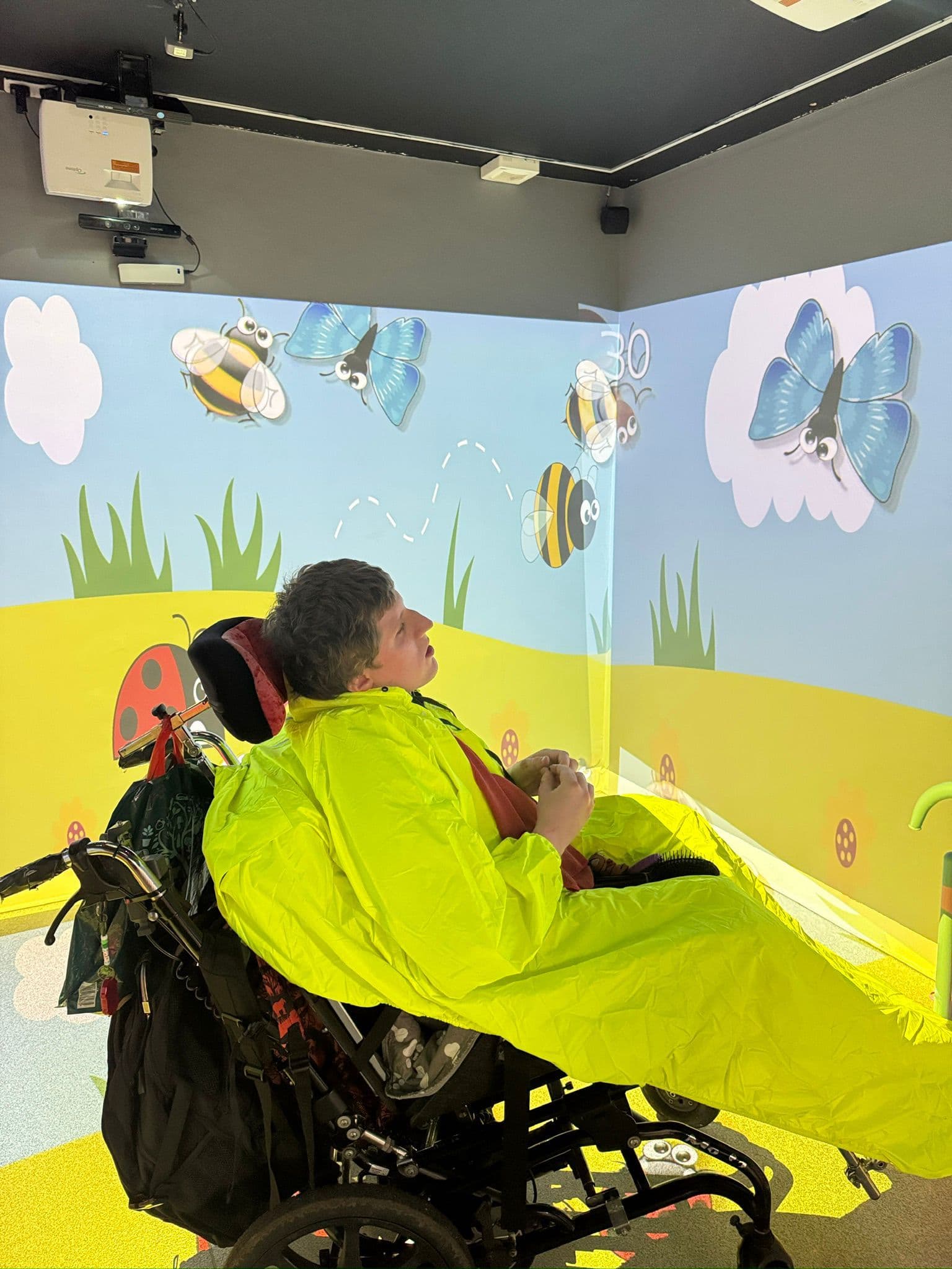 Interactive projection room with immersive technology